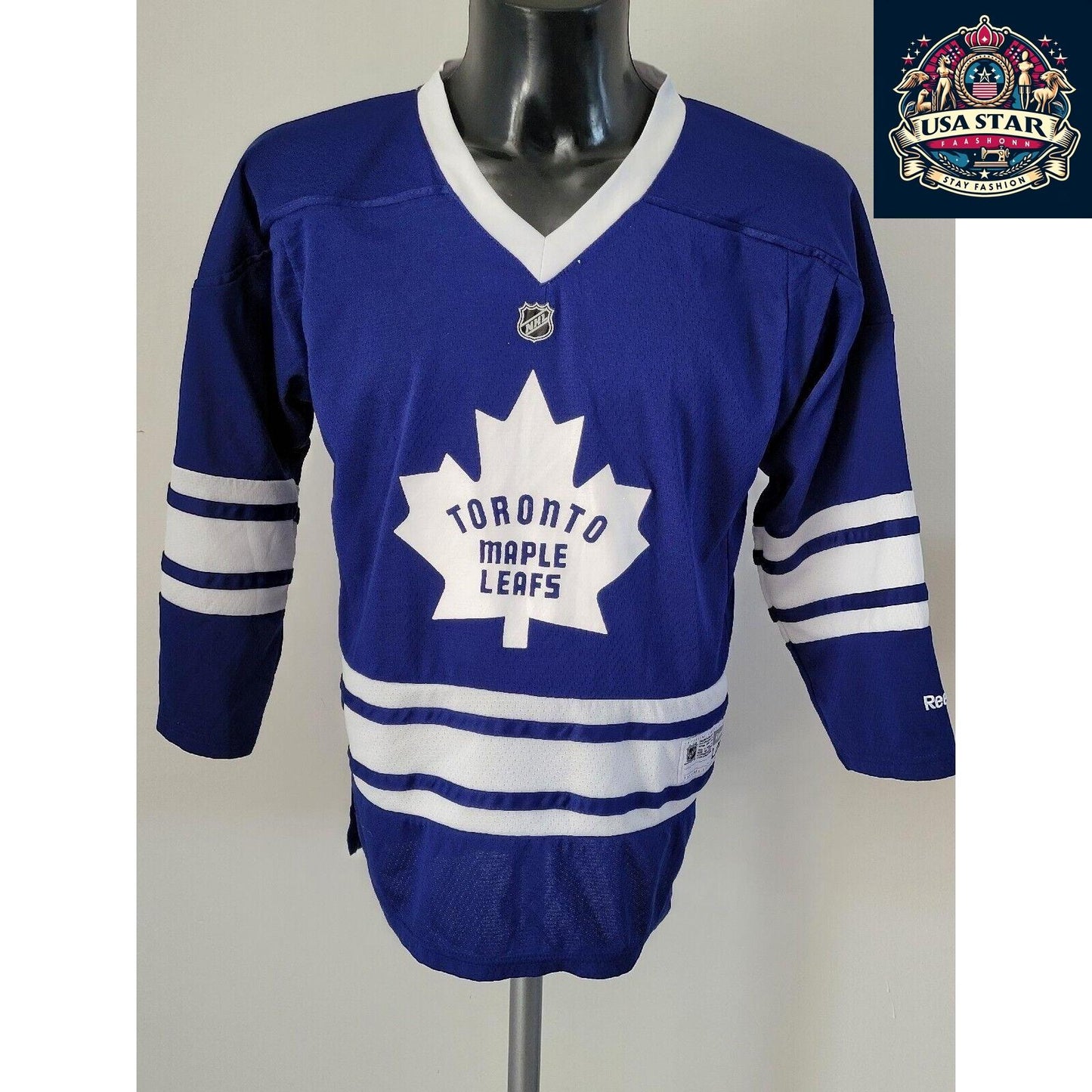 NHL Toronto Maple Leafs Jersey Youth L/XL - Stylish Blue & White Fan Gear for Kids - USASTARFASHION