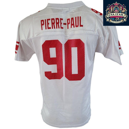 Reebok New York Giants Jersey Jason Pierre-Paul #90 Youth NFL Comfort Fit Authentic Design - USASTARFASHION