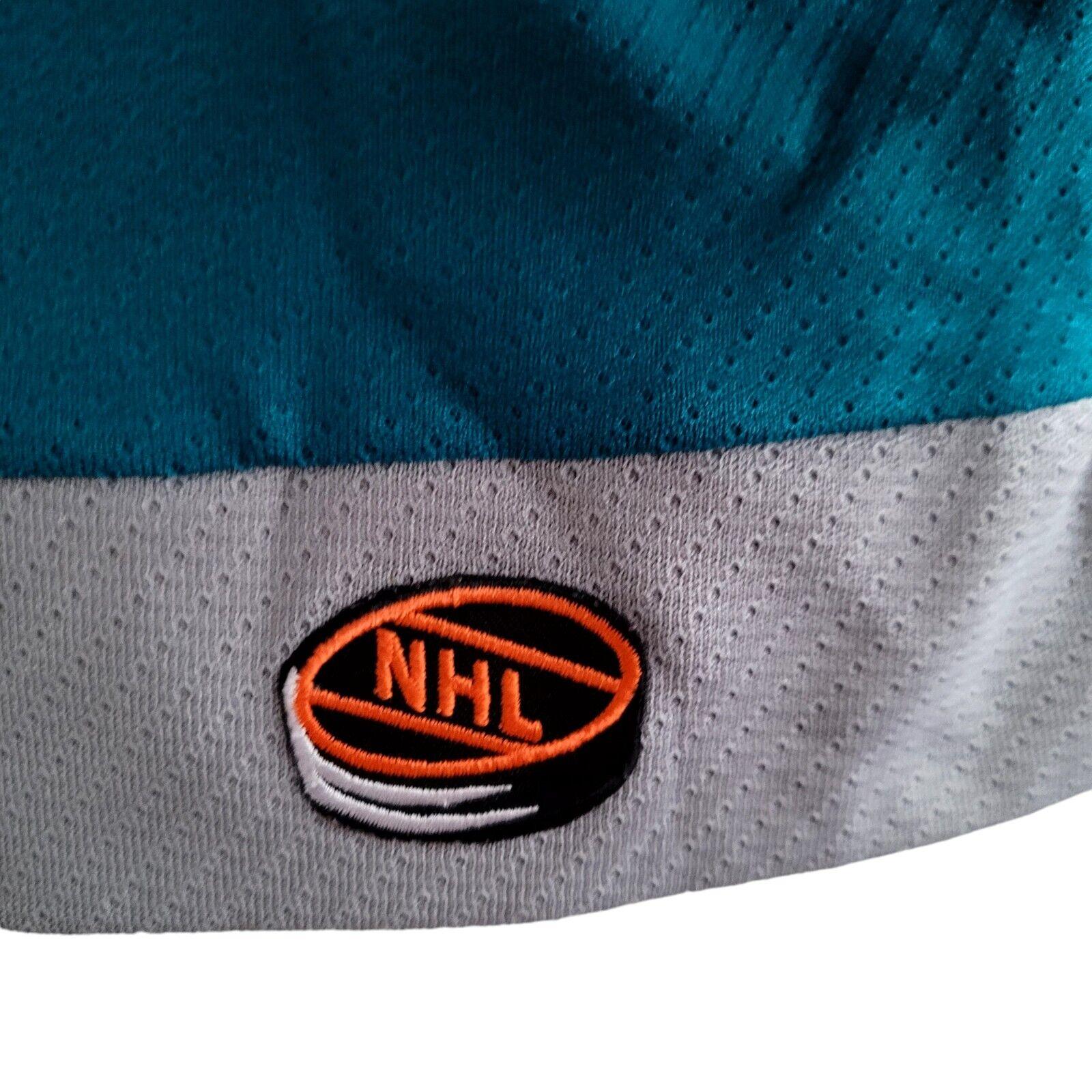 San Jose Sharks Hockey Jersey - Men's M, NHL Authentic, Made in Canada, Teal Color-USASTARFASHION