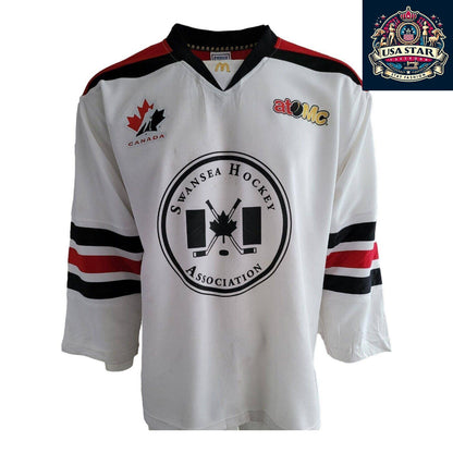 FORCE McDONALD Adult Size M Swansea Hockey Jersey with Team Canada Logos, Comfortable Fit - USASTARFASHION