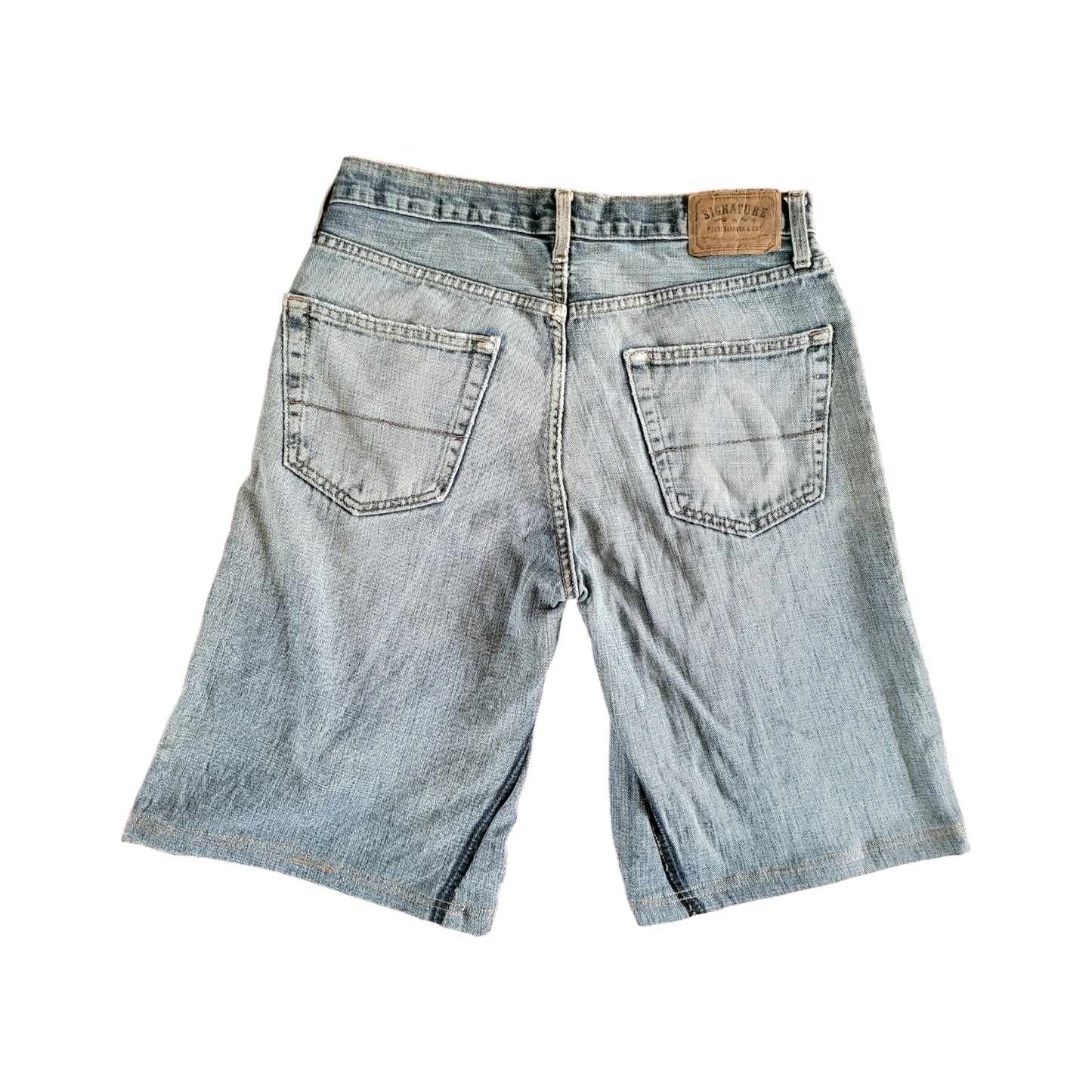 Levi's Signature Jorts, W33  Medium Blue Denim, Ideal for Workwear and Activ-USASTARFASHION