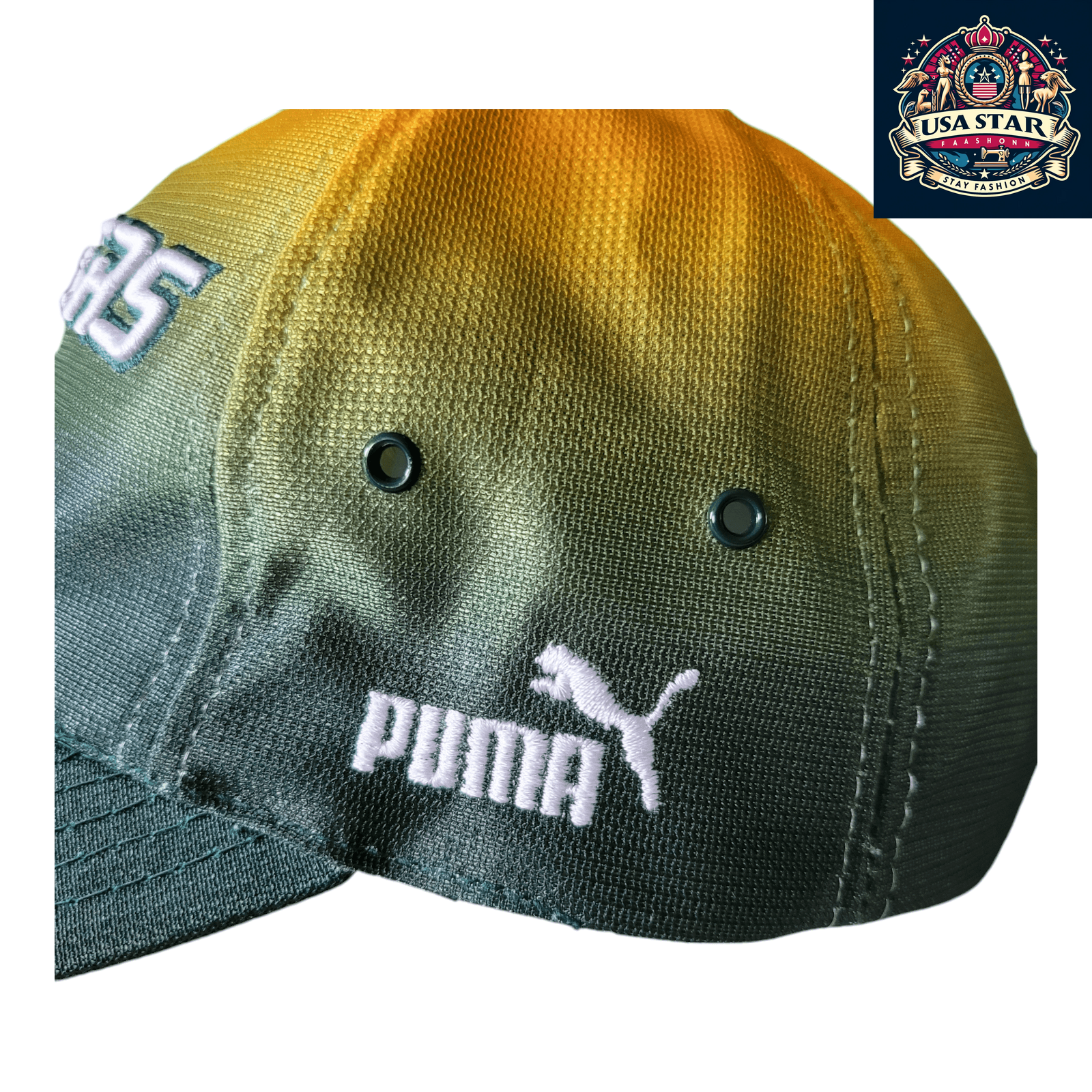 Green Bay Packers Hat - Gradient Design, Official NFL Cap by Puma Pro Line, One Size Fits Most - USASTARFASHION