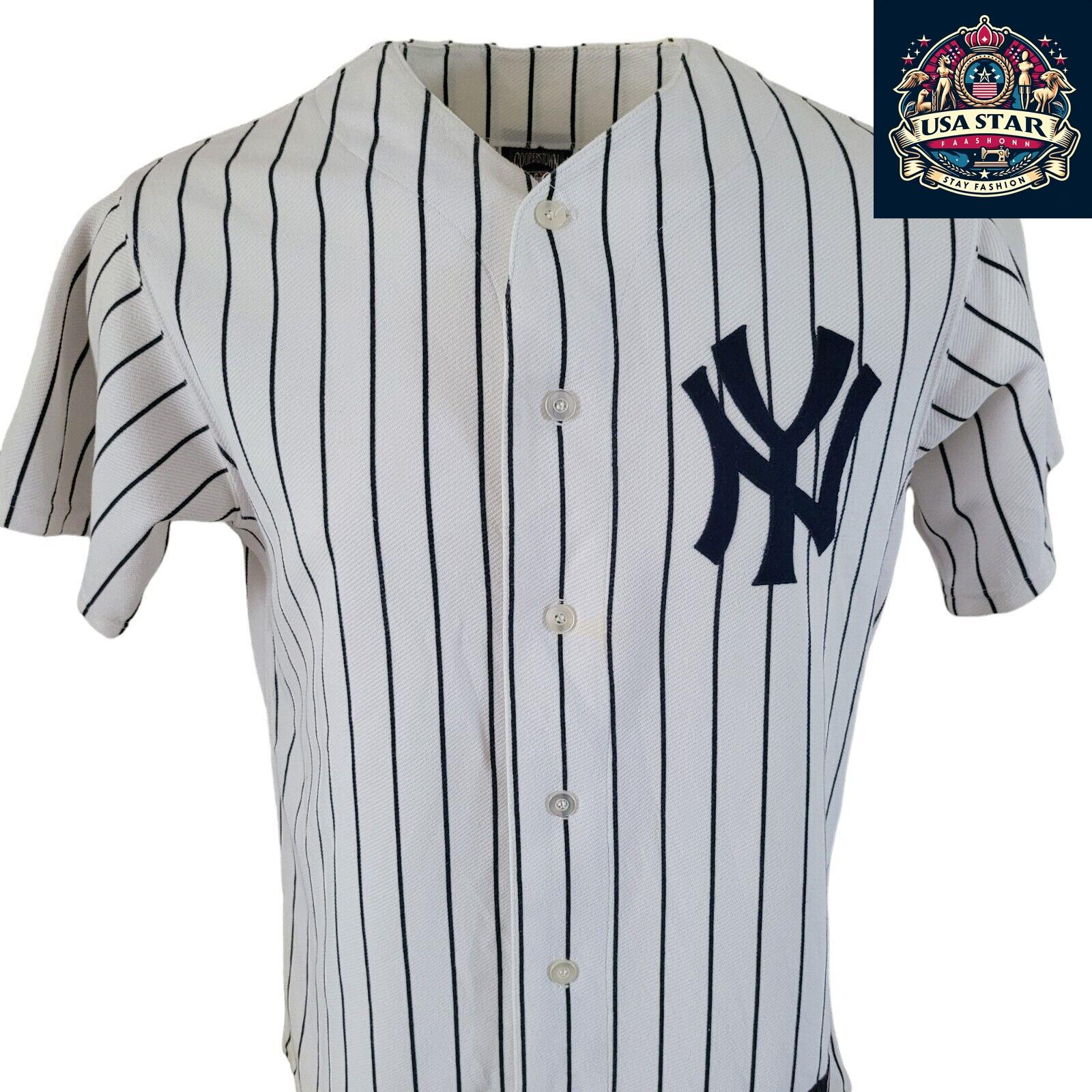 New York Yankees Jersey #7 Mickey Mantle Cooperstown Authentic Collection Size M - USASTARFASHION