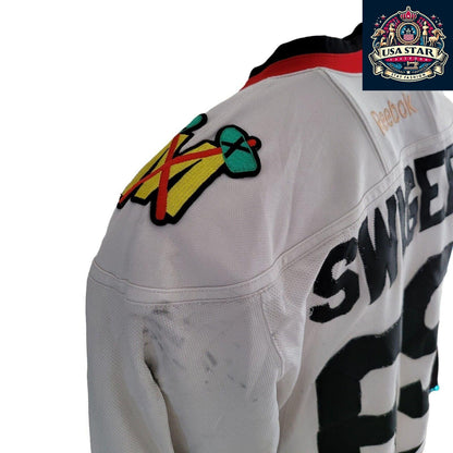 NWHL Blackbirds Jersey Chicago Blackhawks Swygert 69 Size S Vintage Style Pre-Owned - USASTARFASHION