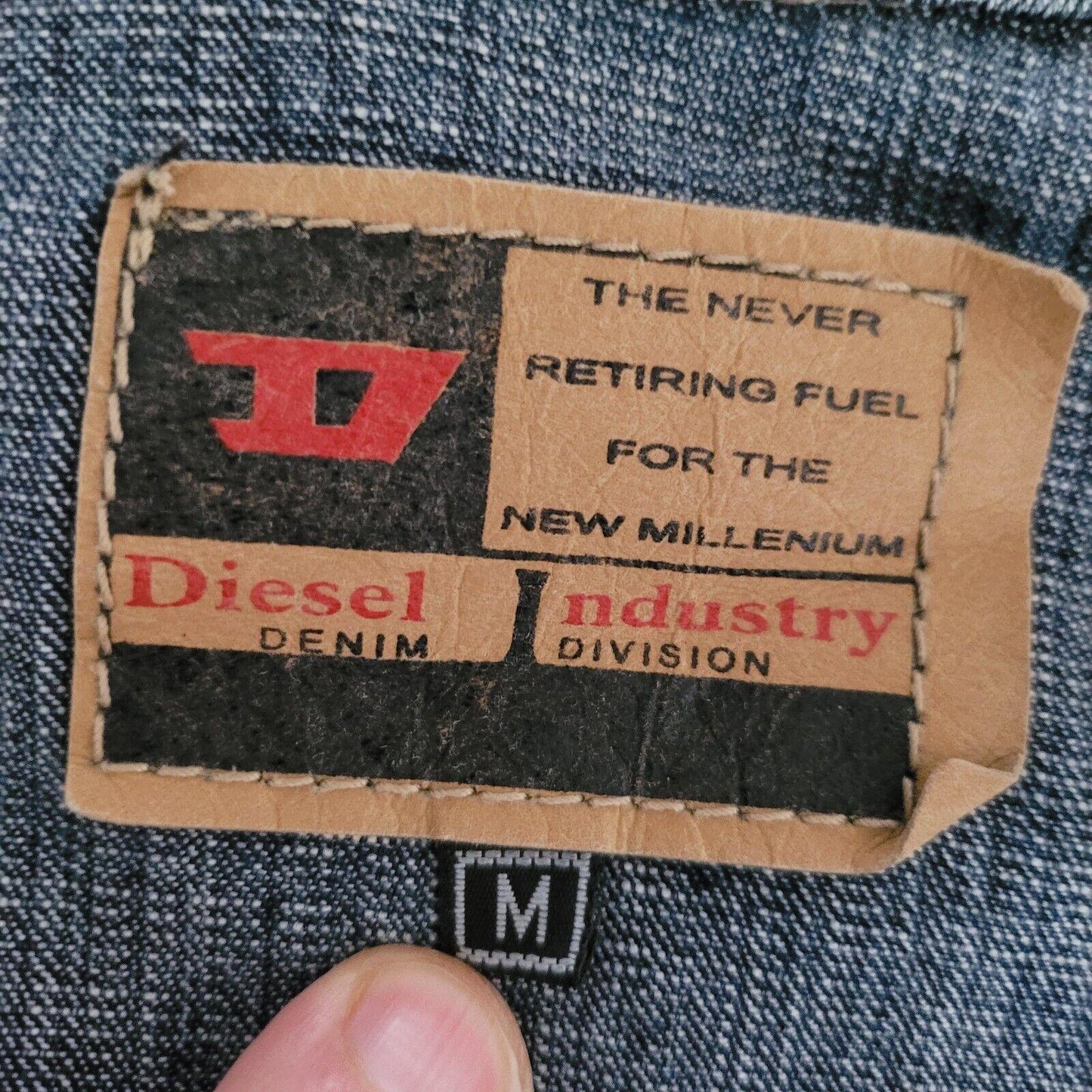 DIESEL Cotton Jacket in Size M (10) - Italian Crafted Charming Classic-USASTARFASHION