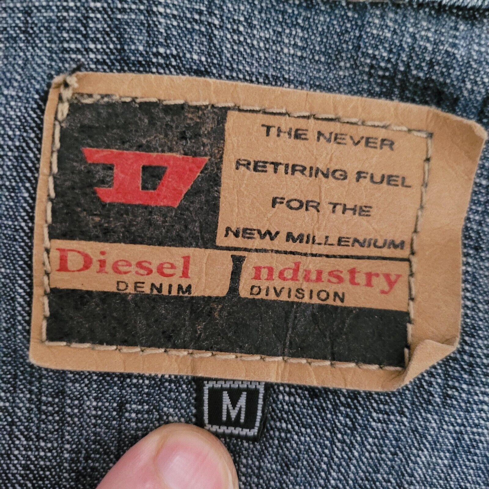 DIESEL Cotton Jacket in Size M (10) - Italian Crafted Charming Classic-USASTARFASHION