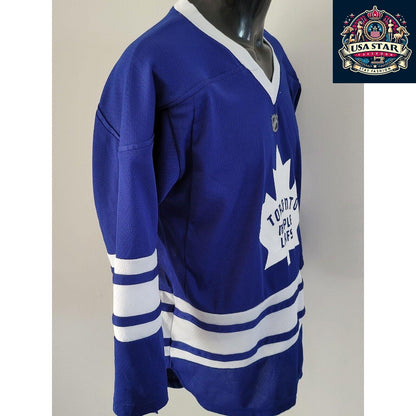 NHL Toronto Maple Leafs Jersey Youth L/XL - Stylish Blue & White Fan Gear for Kids - USASTARFASHION