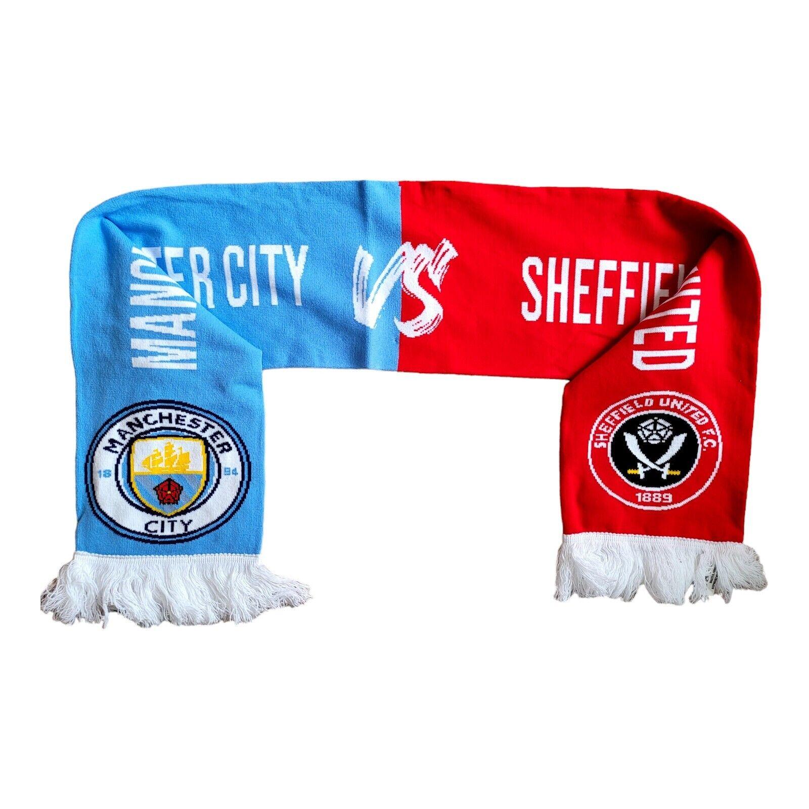 Sheffield United v Manchester City FA Cup Semi-Final Match Scarf - Wembley 2023-USASTARFASHION