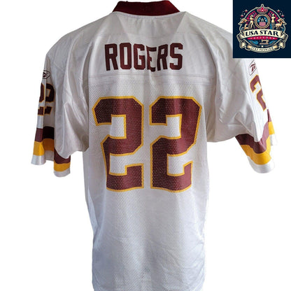 Vintage Reebok Washington Redskins #22 Carlos Rogers Jersey Sz M - USASTARFASHION