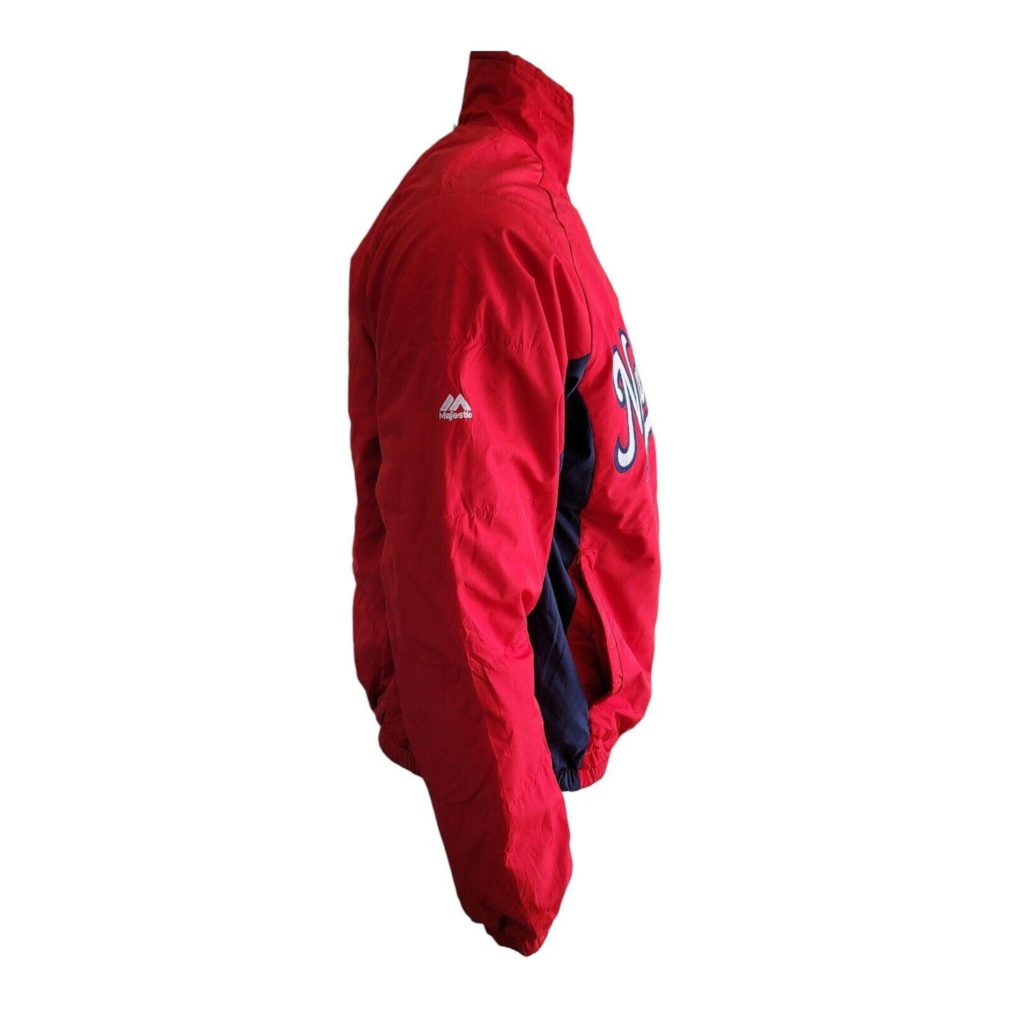 Washington Nationals MLB Majestic Zip Up Logo Fleece Jacket - Size S-USASTARFASHION