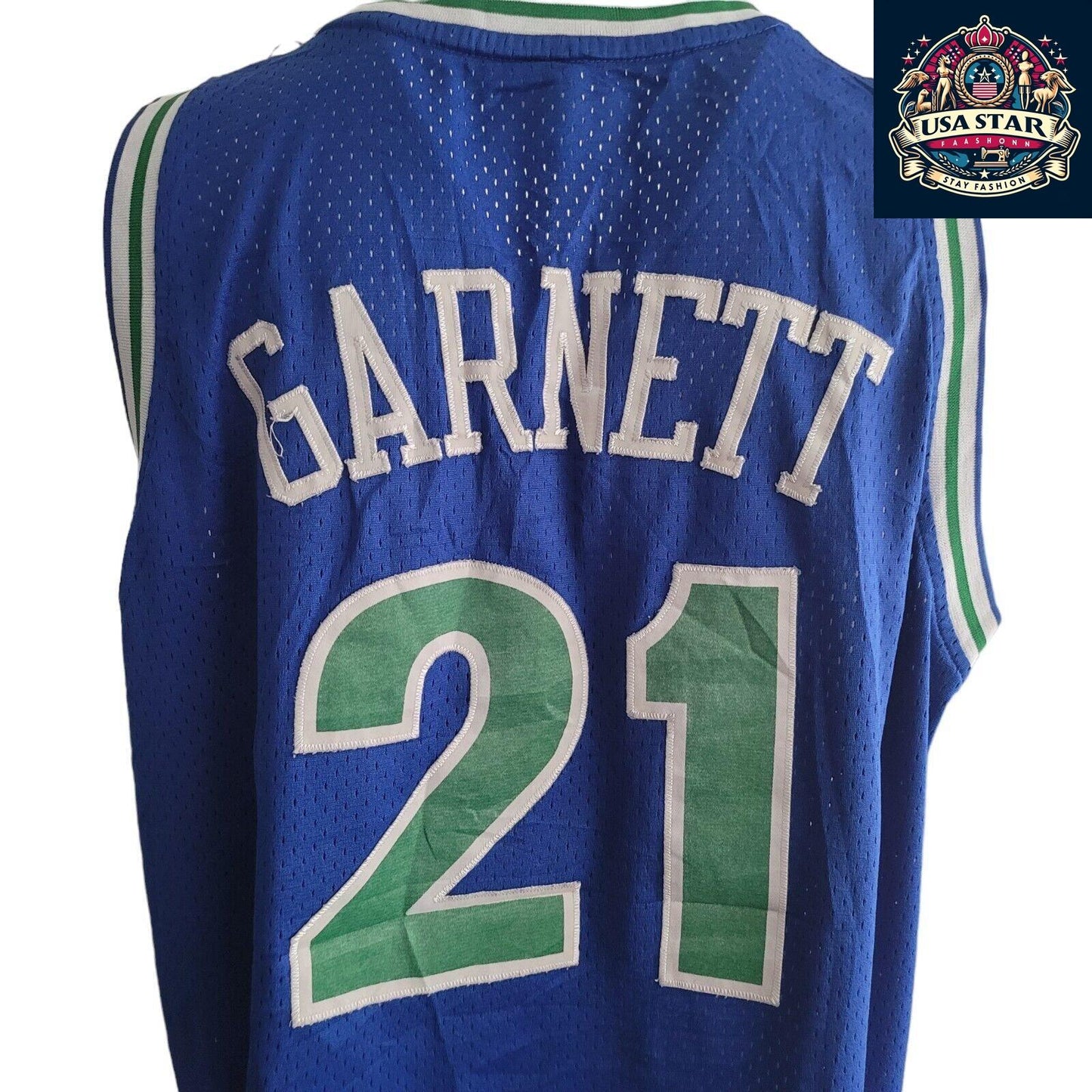 Kevin Garnett #21 Minnesota Timberwolves Jersey Sz L 1996 Hardwood Classics by Adidas - USASTARFASHION