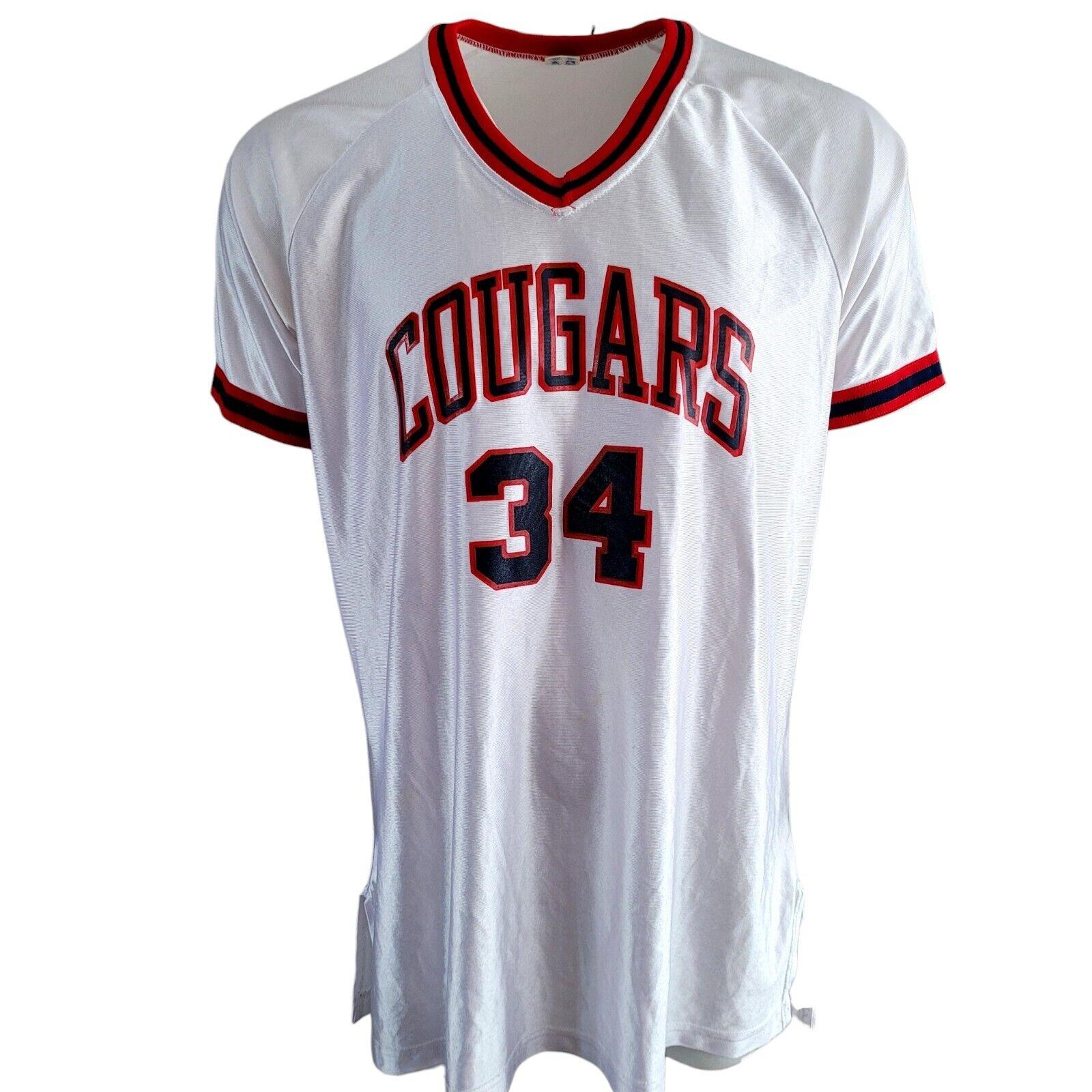 Vintage Champion "Cougars" Basketball Jersey - Men's Size 20 - Retro Design, Comfort Fit, USA Made-USASTARFASHION