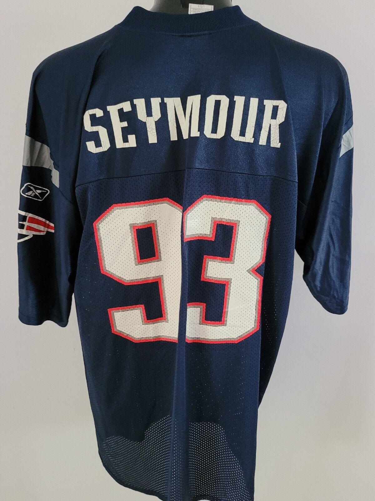 New England Patriots Richard Seymour #93 Home Jersey - Size Large-USASTARFASHION