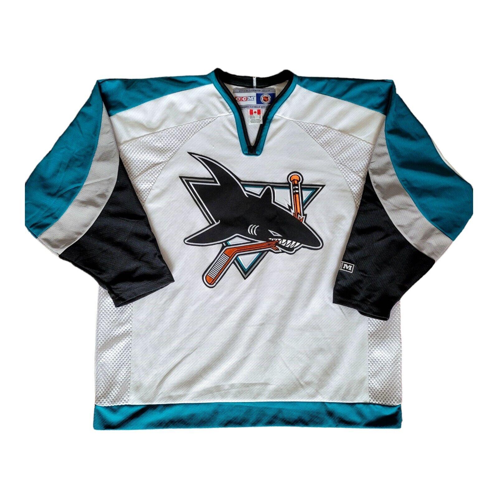 San Jose Sharks Rob Davison Signed Jersey - CCM Authentic NHL Memorabilia XL-USASTARFASHION