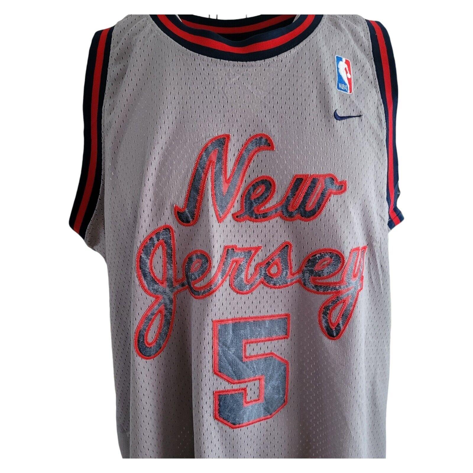 NIKE NBA Rewind #5 Jason Kidd Nets XL Swingman Jersey-USASTARFASHION