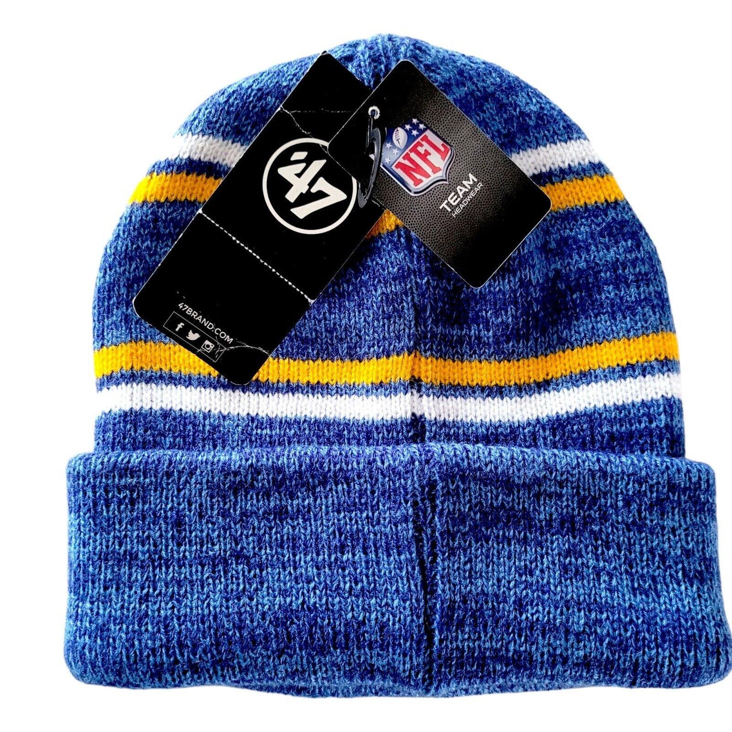 Los Angeles Rams NFL Beanie Hat 47 Marled Stripe - One Size-USASTARFASHION