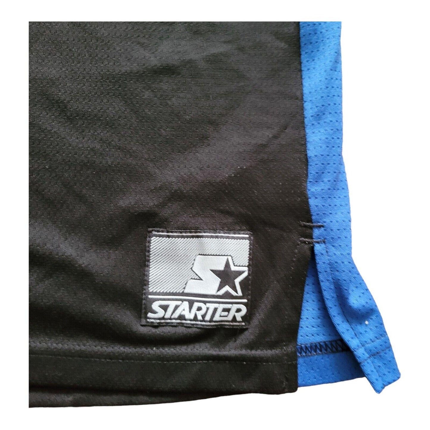 Vintage Starter Sports Vest Blue No. 99 Logo Sz L Retro Polyester Comfort Blue Logo-USASTARFASHION