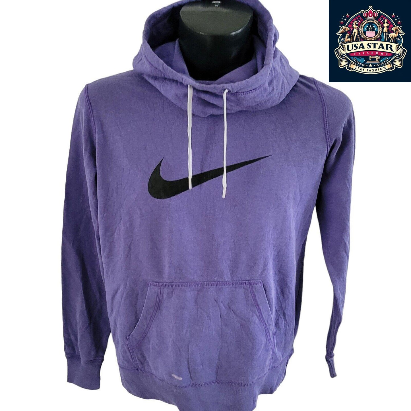 Nike Women's Hoodie Size L - Cozy Comfort, Stylish Design, Iconic Logo, Versatile Fit - USASTARFASHION