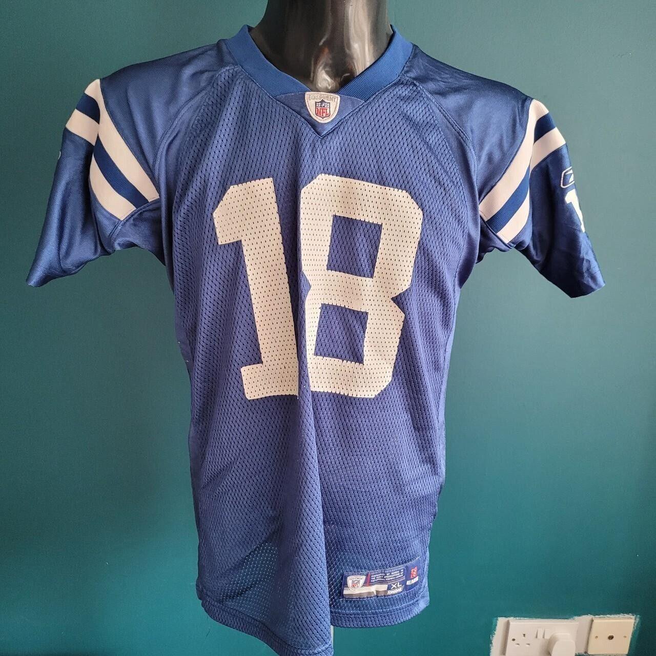 NFL Reebok Manning l.Colt’s 18 Authentic Youth Jersey XL 18-20-USASTARFASHION