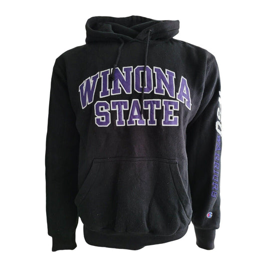 Winona State Warriors Champion Hoodie Size Large Unisex NCAA Minnesota S Official - 2 Pockets - USASTARFASHION