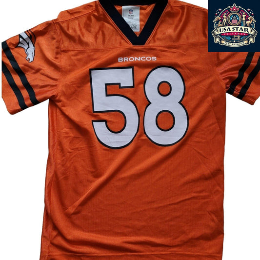 NFL Denver Broncos Kids Jersey - Von Miller #58 Boy's XL (18-20) - Comfortable & Durable Design - USASTARFASHION