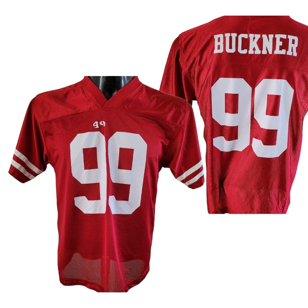 NFL Team Apparel Youth 14-16 Red San Francisco 49ers Deforest Buckner #99 Jersey-USASTARFASHION