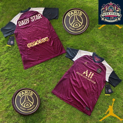 Nike Paris Saint Germain Youth Jersey Dady Star Large 147-158 CM Bordeaux/White Authentic Design - USASTARFASHION