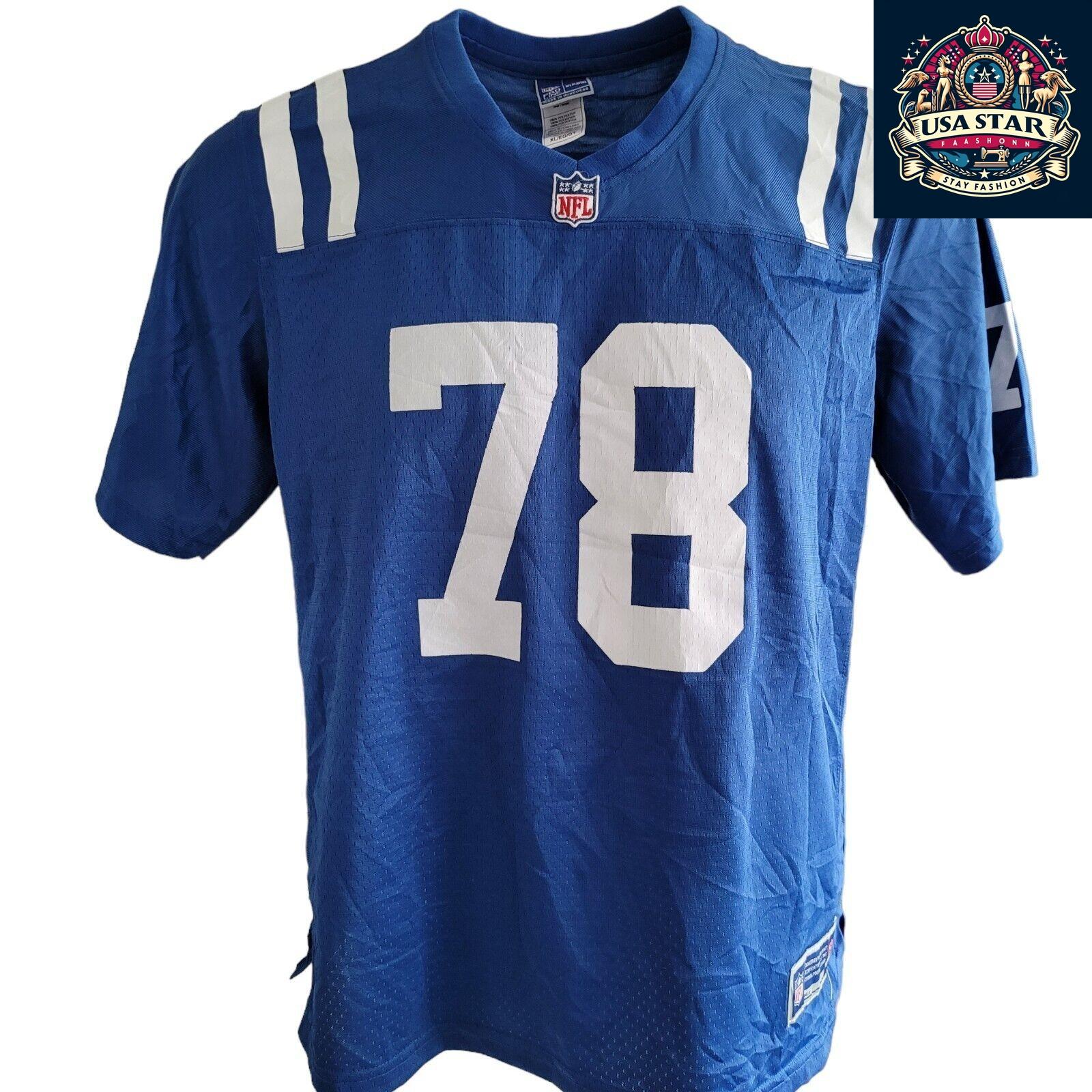 Indianapolis Colts Women's Jersey XL Kelly #78 - Official NFL Merchandise, Stylish & Comfortable Fit - USASTARFASHION