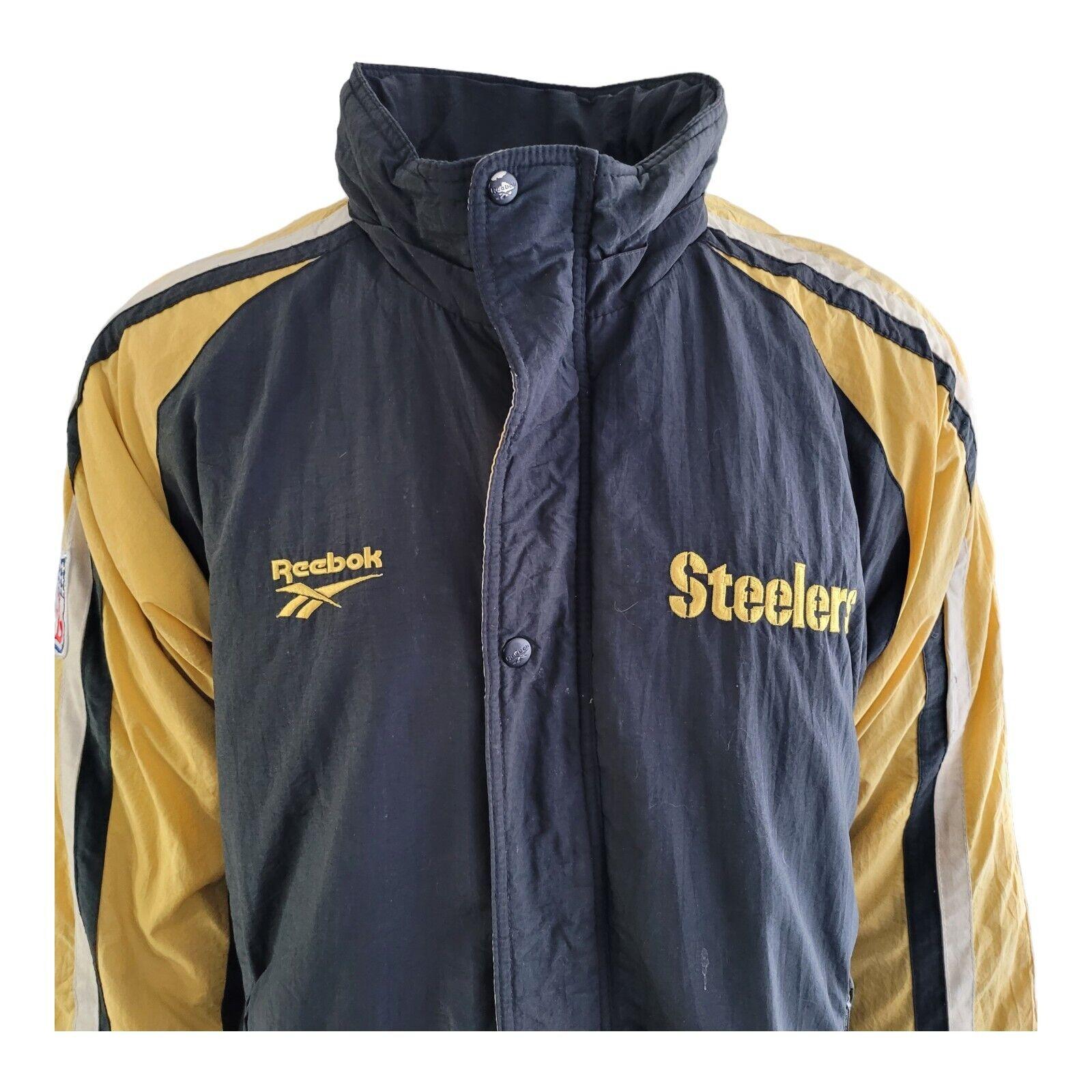 Reebok Steelers NFL Padded Jacket XL | Insulated Puffer Design-USASTARFASHION