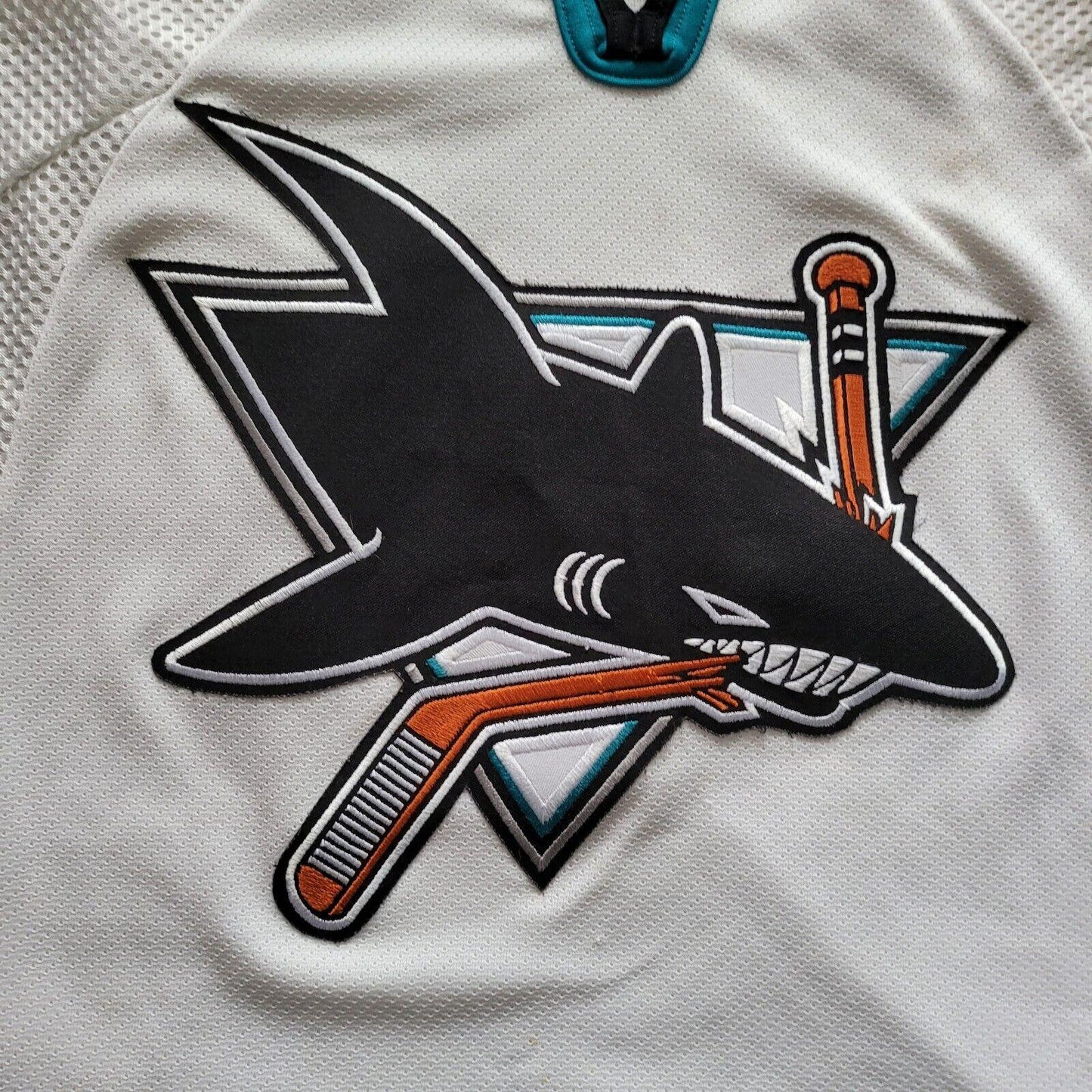 Authentic CCM Hockey San Jose Sharks Jersey - Vintage Canadian Design - Size L-USASTARFASHION