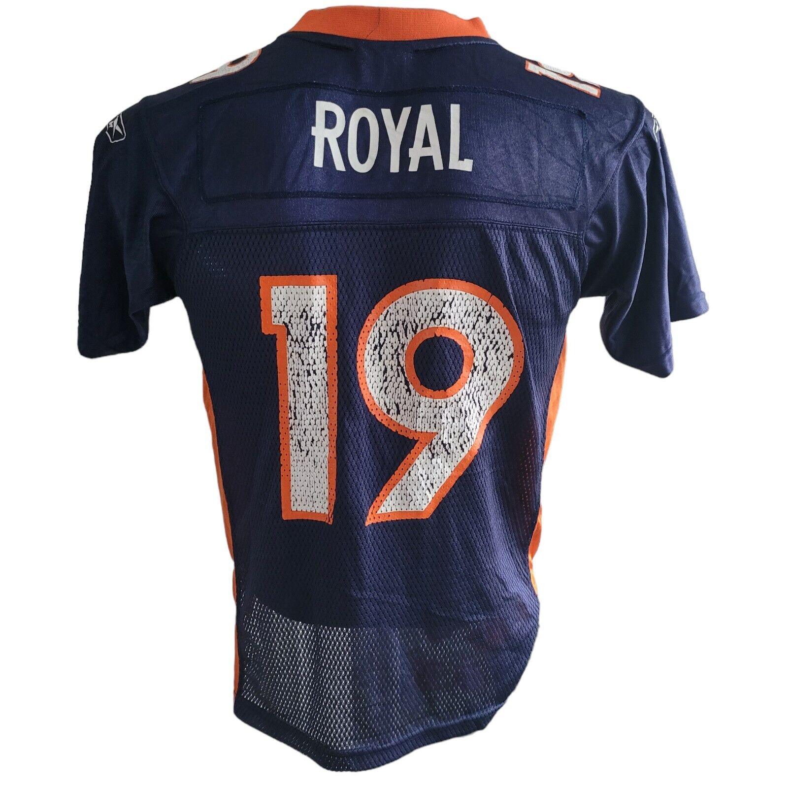 NFL Denver Broncos #19 Eddie Royal Youth Sz M Reebok Jersey-USASTARFASHION