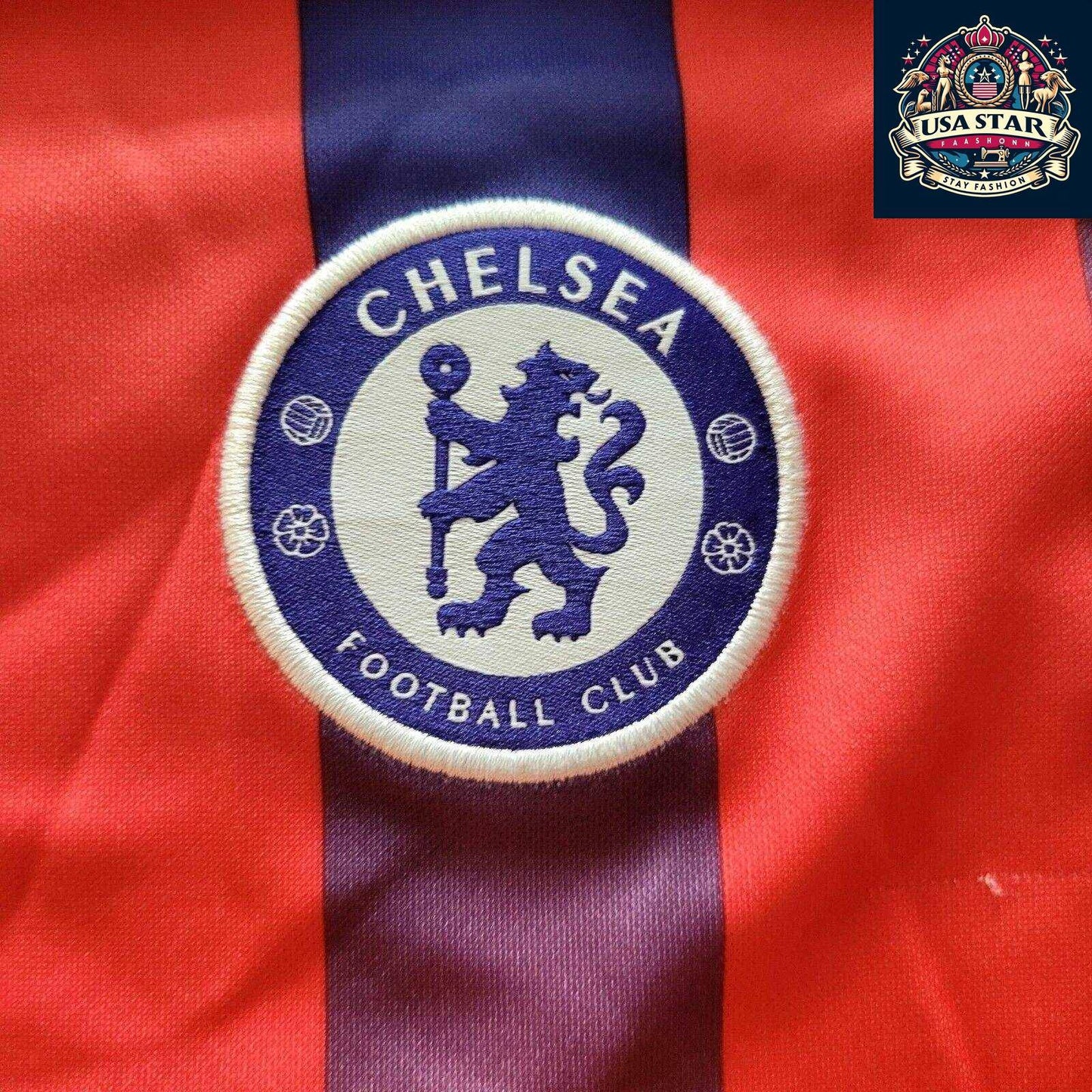 Authentic Nike Chelsea FC Jersey 2021/22 Third Red/Blue Custom "Danny" #10 M New With Tags - USASTARFASHION