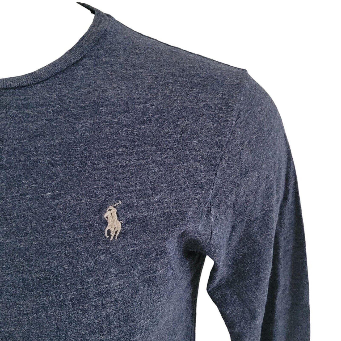 Ralph Lauren Cotton Sweatshirt in Dark Blue M Size 100% Authentic-USASTARFASHION