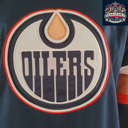 Edmonton Oilers Jersey Mike Comrie CCM #89 Adult Medium Lightweight Air-Knit Fabric - USASTARFASHION