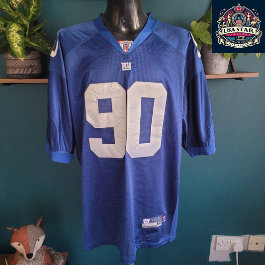 New York Giants Pierre-Paul 90 Stitched XXL Reebok Jersey - Authentic NFL Team Apparel - USASTARFASHION