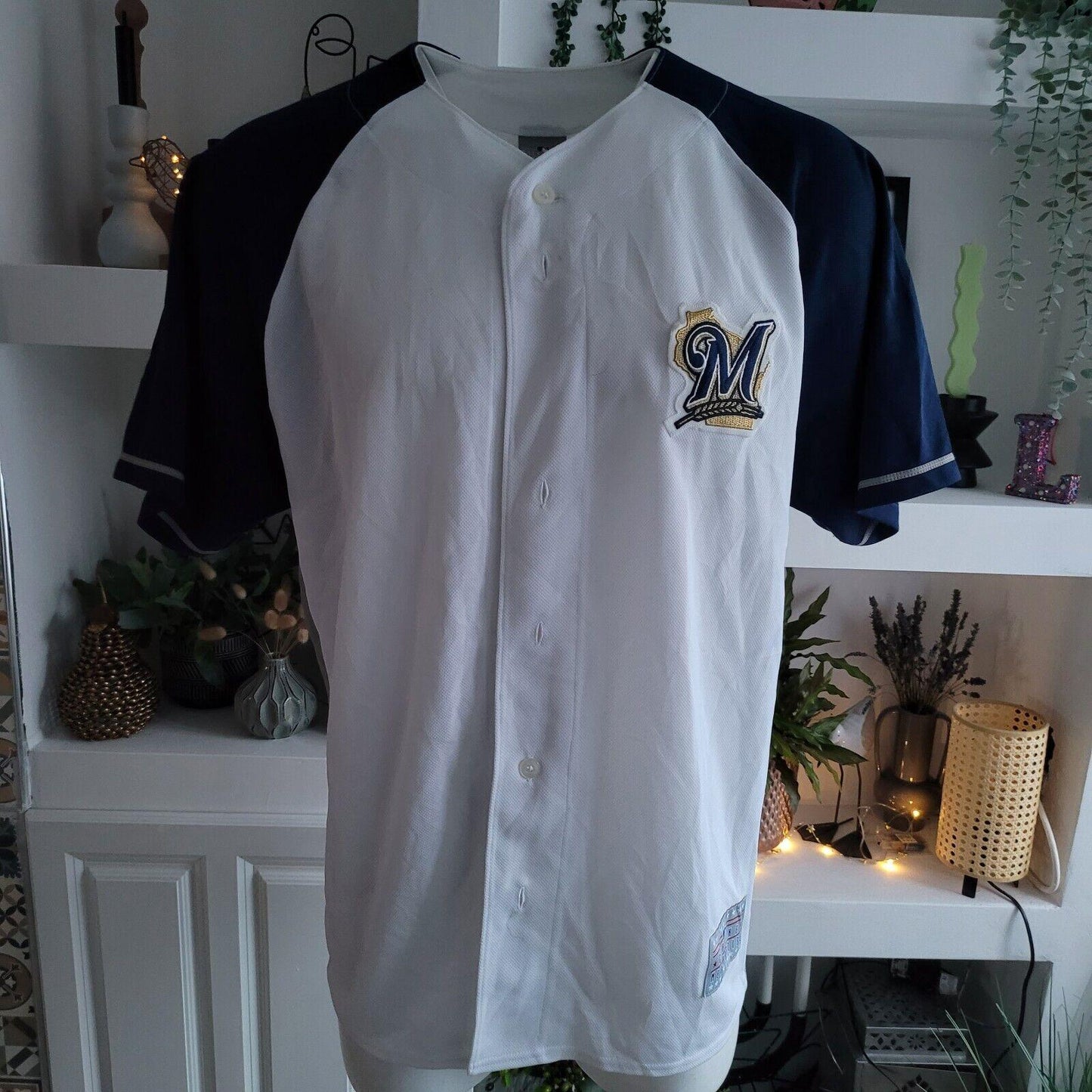 Milwaukee Brewers Majestic Ryan Braun #8 T-Shirt, Size XL - Official MLB Apparel-USASTARFASHION