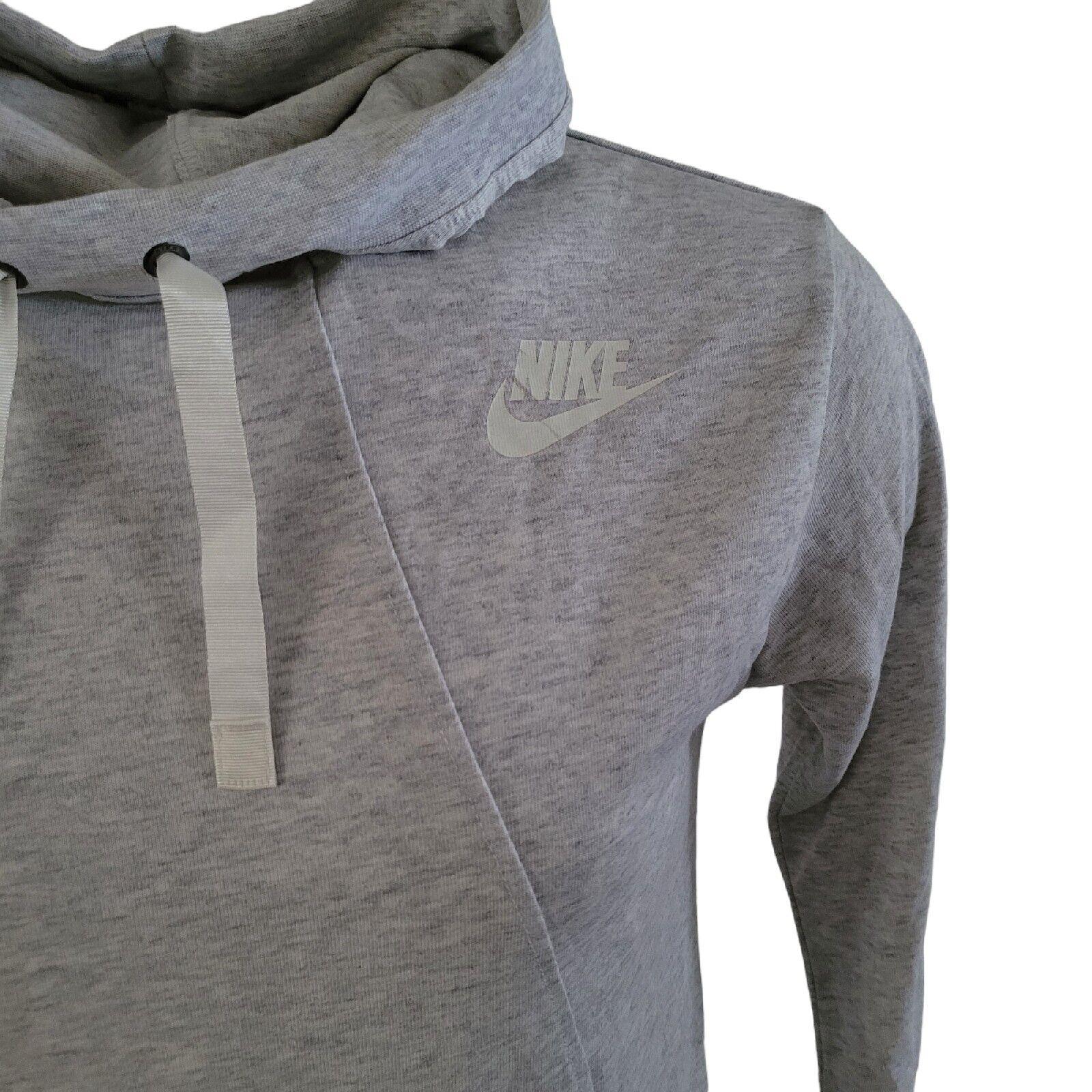 Nike Gray Men's Pullover Hoodie | Size M, 42" Chest, 27" Back Length-USASTARFASHION