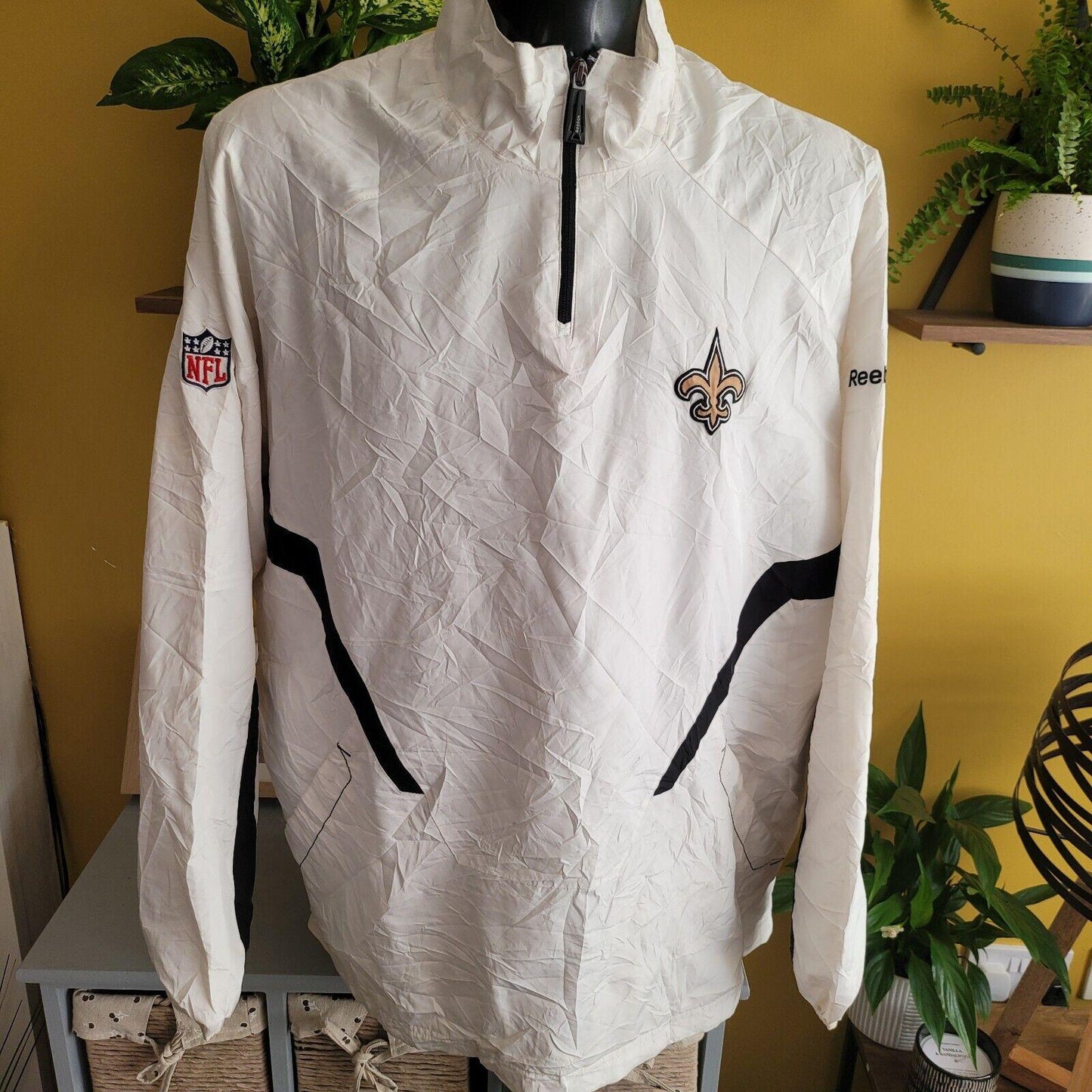 NFL Reebok SAINTS Jacket Size L/G - Authentic Team Design & Premium Quality-USASTARFASHION