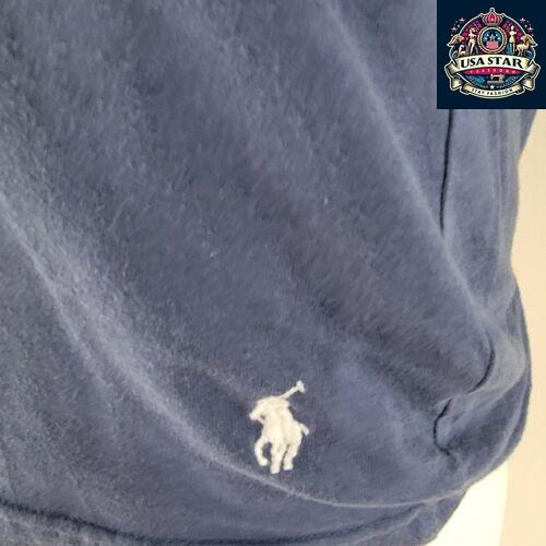 Polo Ralph Lauren T-Shirt Navy Blue Round Neck Size S, Classic Design, Comfortable Fit - USASTARFASHION