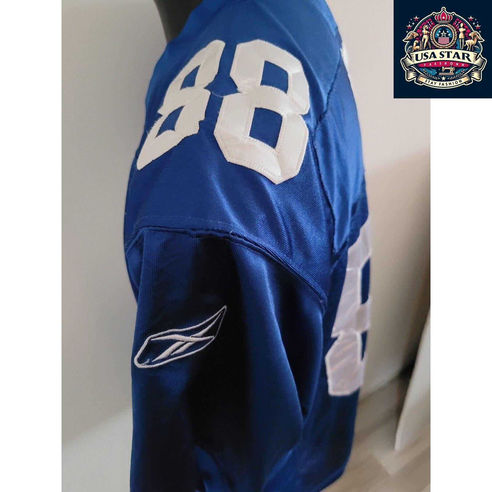 Hakeem Nicks New York Giants Jersey Reebok Size 48 M Vintage Blue Red Authentic Merchandise - USASTARFASHION