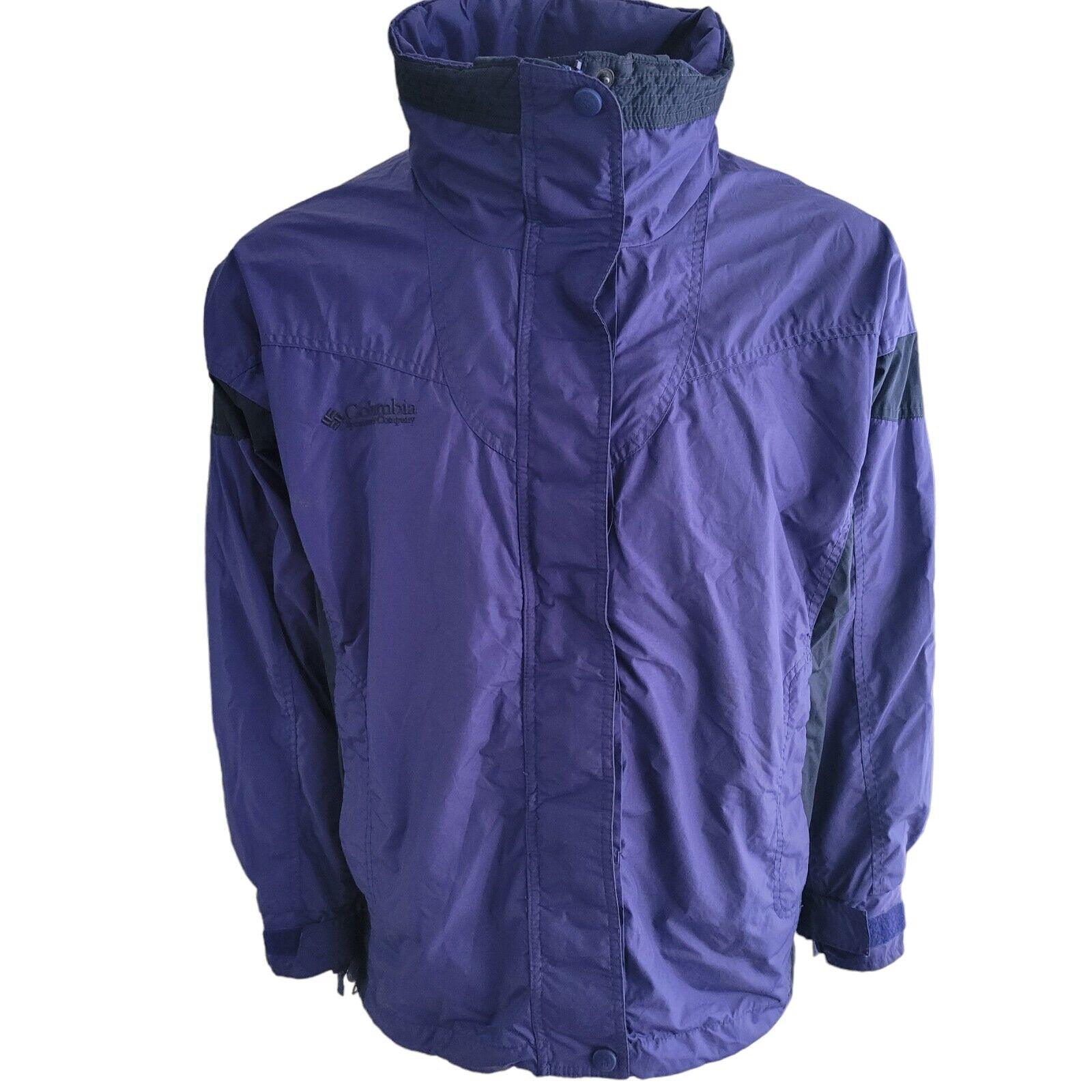 Columbia Bugaboo Purple Jacket | Waterproof | Women’s L | Adjustable Cuffs-USASTARFASHION