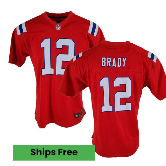 New England Patriots Brady #12 Nike NFL Jersey - Youth XL (18-20) / Adult S-USASTARFASHION