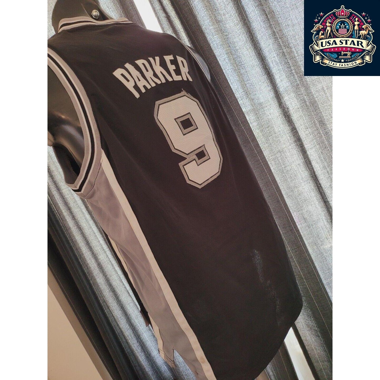 Adidas Tony Parker Jersey #9 San Antonio Spurs Youth Large – Authentic NBA Apparel for Young Fans - USASTARFASHION