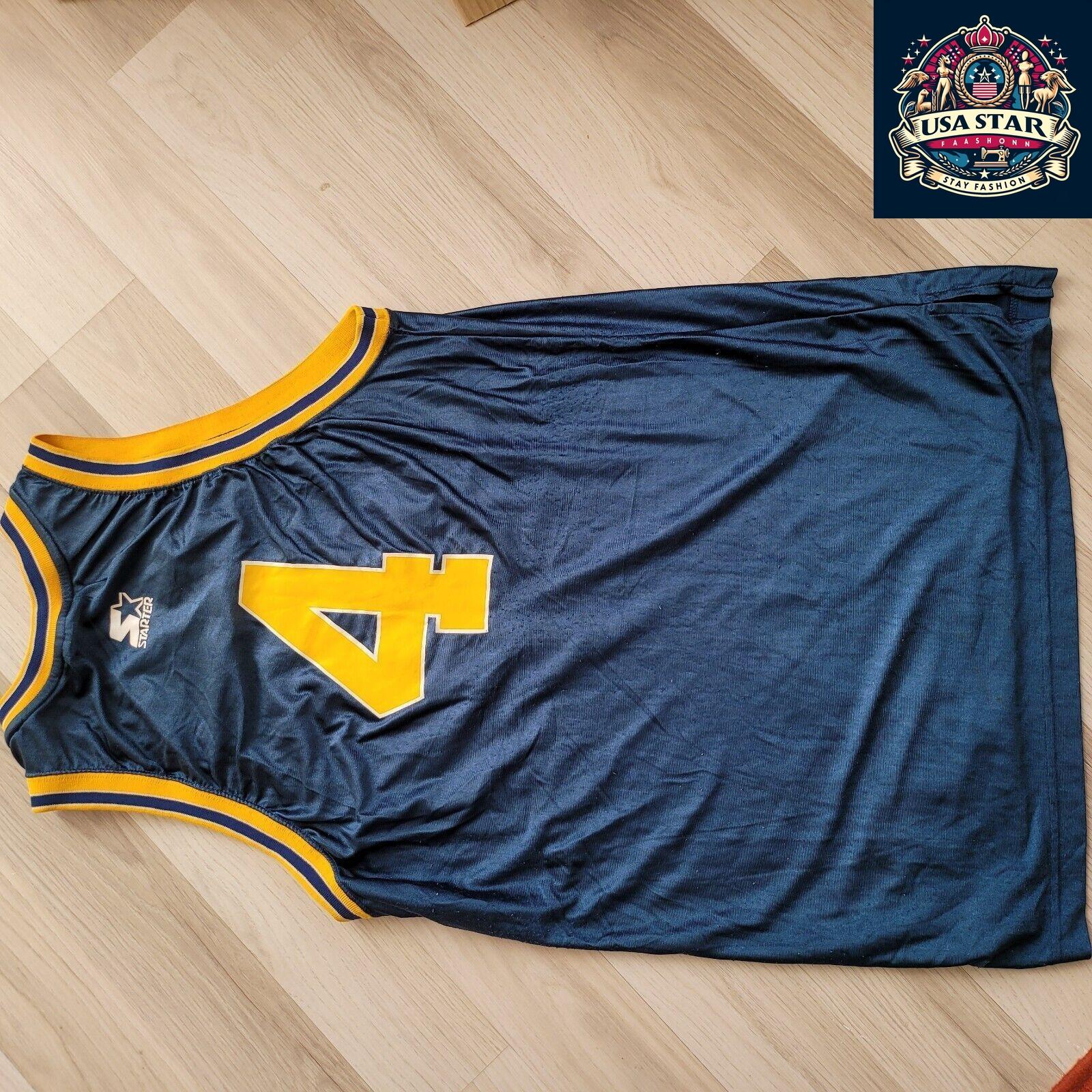 Vintage Michigan Wolverines Jersey Starter #4 Chris Webber Size 48 Large Pre-Owned Classic - USASTARFASHION