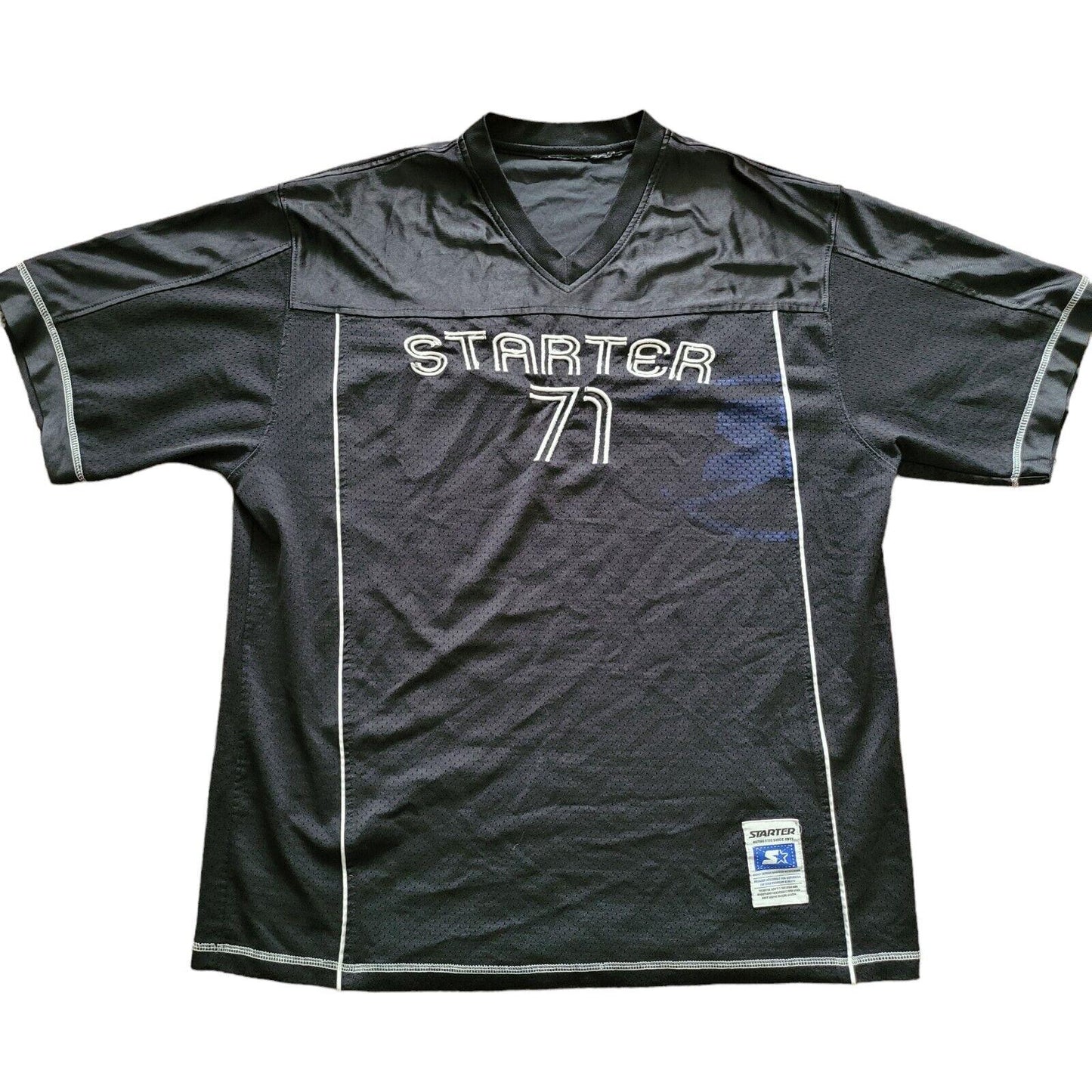 Starter Black Sports Jersey - No. 71 - Size L - Athletes' Choice-USASTARFASHION