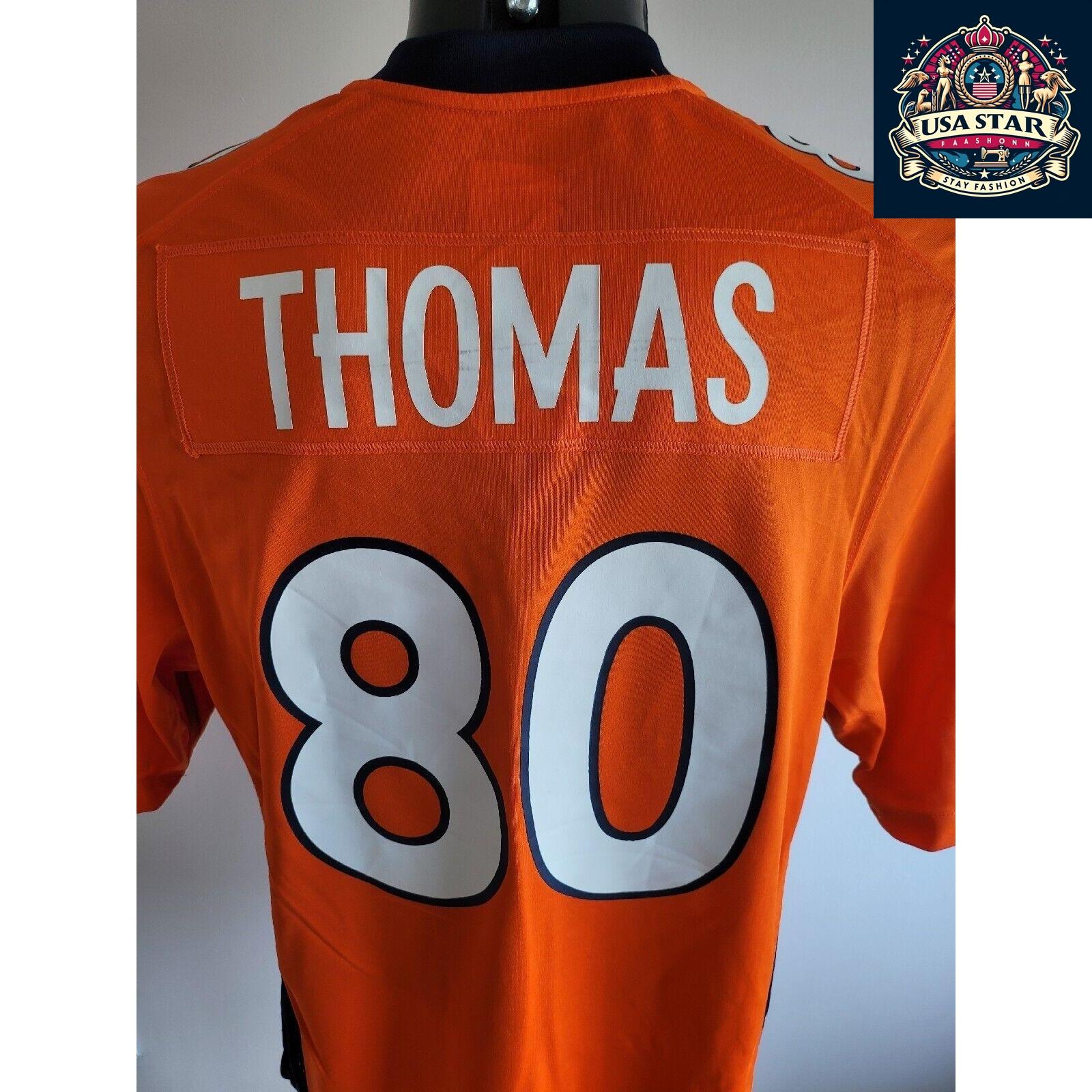 Authentic Nike Thomas #80 Denver Broncos Elite Limited NFL Jersey - Size S, Grade A Condition - USASTARFASHION