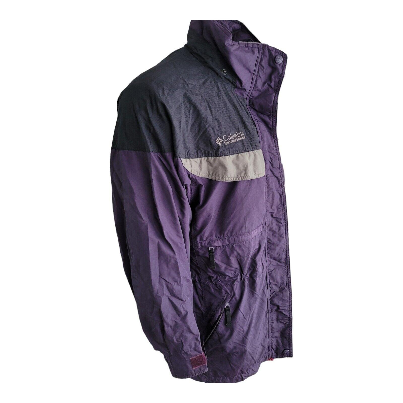 Columbia Boulder Ridge Women's Purple Jacket, Waterproof Nylon, Size M-USASTARFASHION