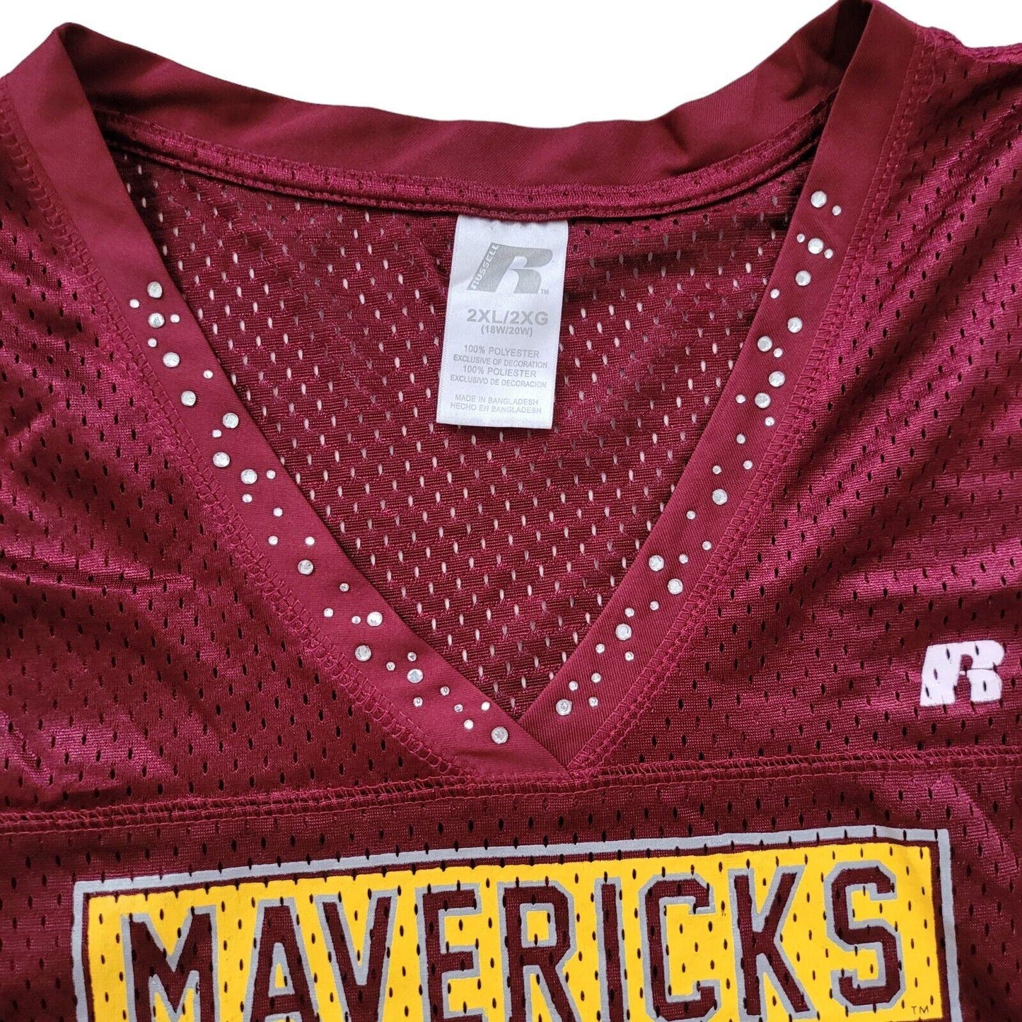 Russell Athletic Colorado Mesa University Mavericks #25 Women's Jersey - Size 2XL-USASTARFASHION