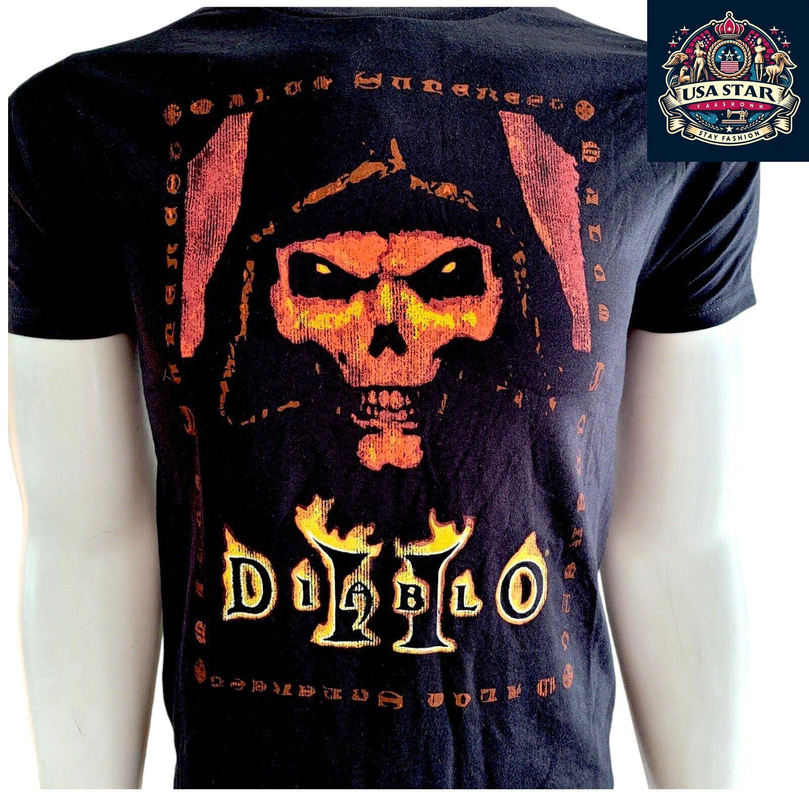 Diablo II: Resurrected Key To Darkness Black Unisex T-Shirt – 100% Cotton, Regular Fit - USASTARFASHION