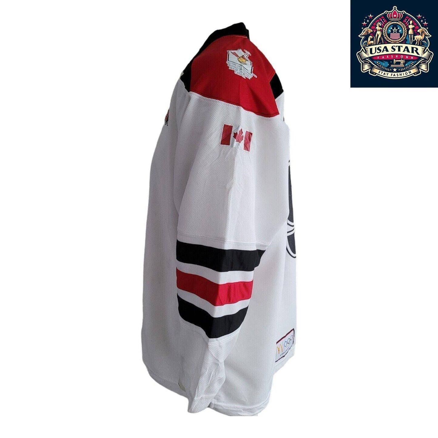 FORCE McDONALD Adult Size M Swansea Hockey Jersey with Team Canada Logos, Comfortable Fit - USASTARFASHION